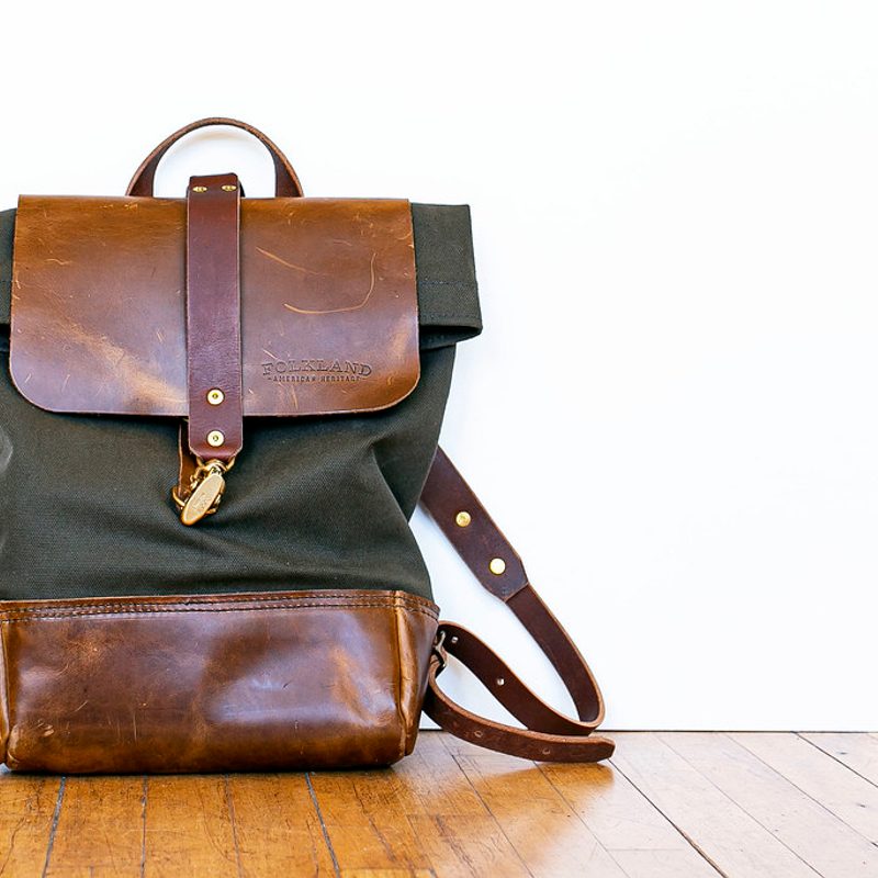 Waxed Canvas Rucksack, 22L